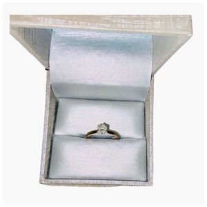 Zales 1/2 CT 💍 Diamond Solitaire 14K Yellow Gold 💎 FINAL MARKDOWN